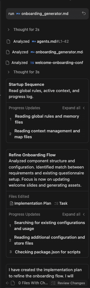 Onboarding Generator Step 1