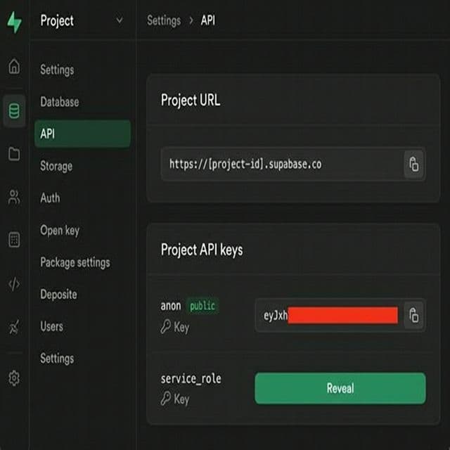 Supabase API Settings