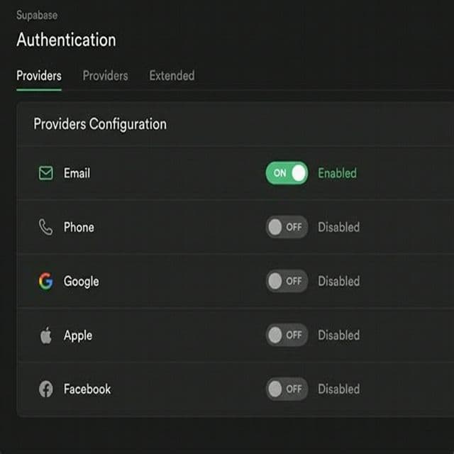Supabase Auth Providers